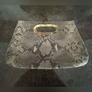 Michael Kors Snakeskin Clutch